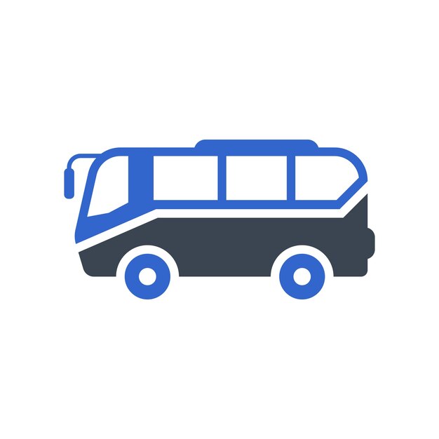 Bus vehicle icon