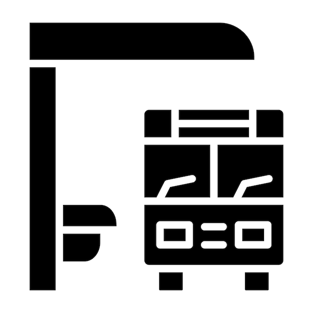 Bushalte Vector Icon Design Illustratie
