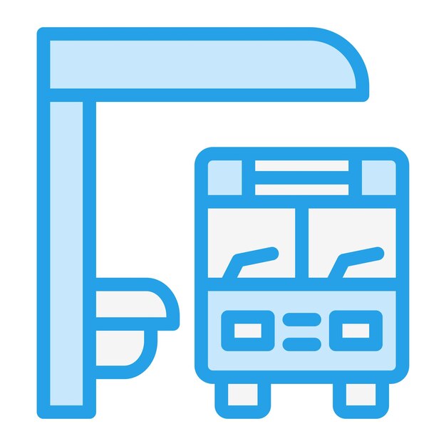 Bushalte Vector Icon Design Illustratie