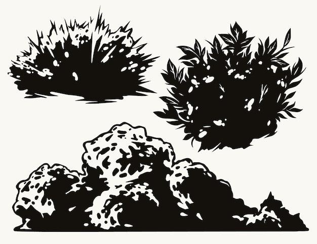 Bushes vintage concept
