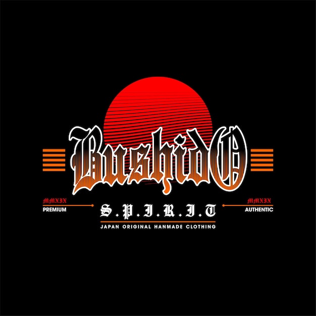 bushido spirit 일본 오리지널 의류 빈티지