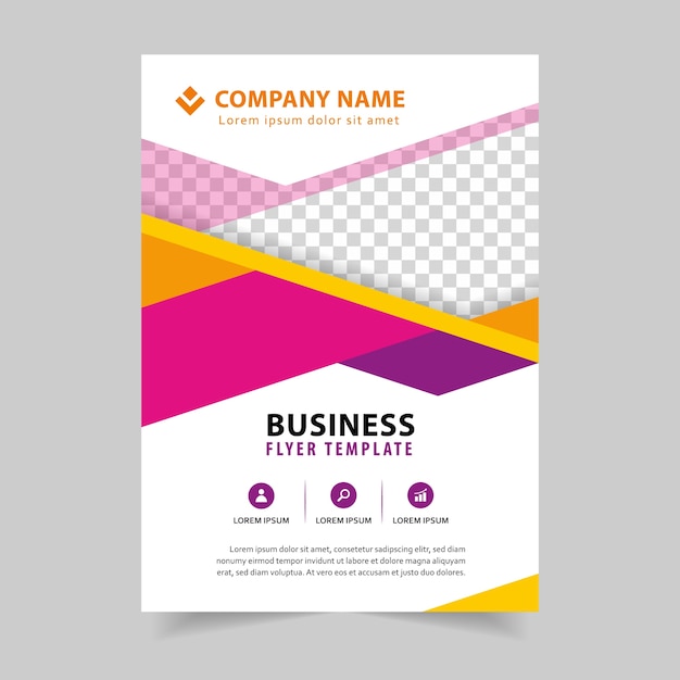 Busines brochure flyer ontwerp in a4 sjabloon