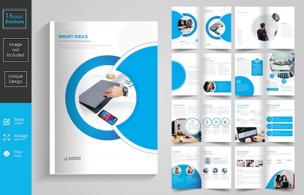 Business 16 pages brochure design template