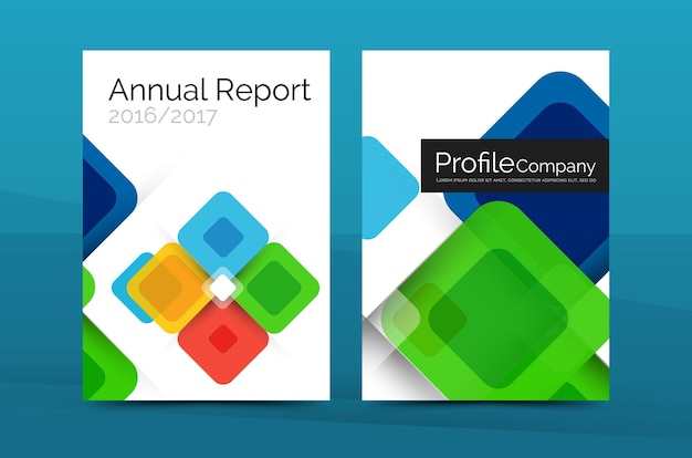 비즈니스 a4 연례 보고서 디자인