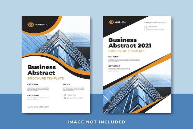 Vector business abstract brochure template