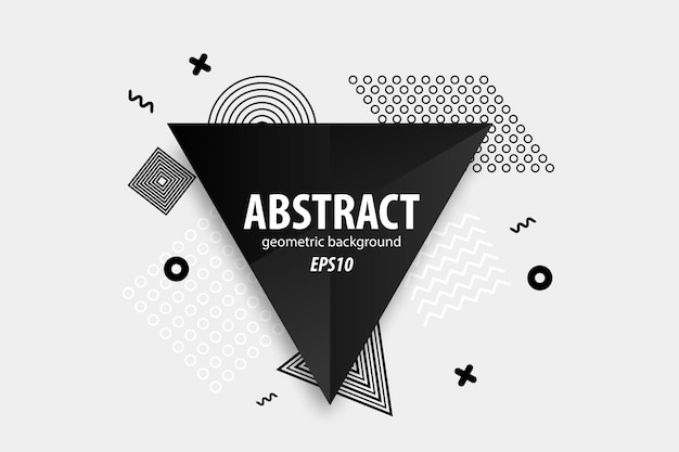Business abstract geometric background for promo text