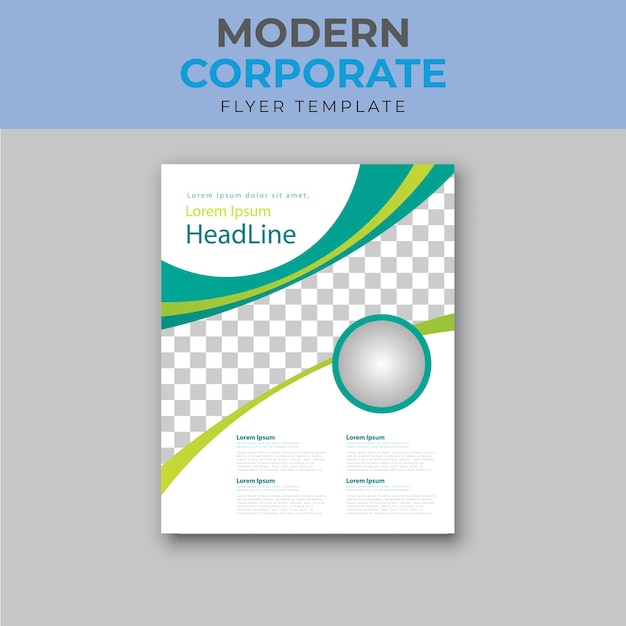 business abstract vector template. flyer design.