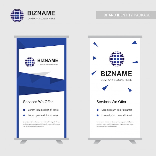 Business ad banners design vector