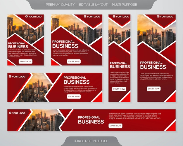 Business ads print template