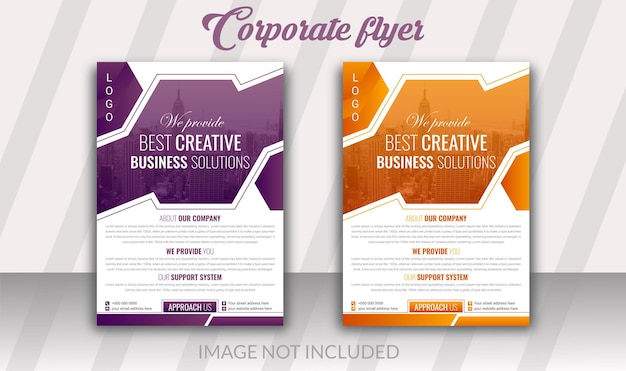 Business agency marketing flyer template