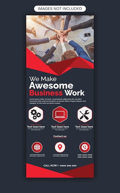 Vector business agency roll up banner