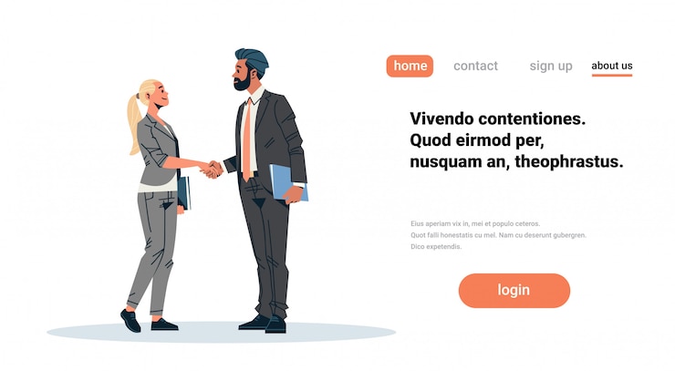 Vector business agreement banner 