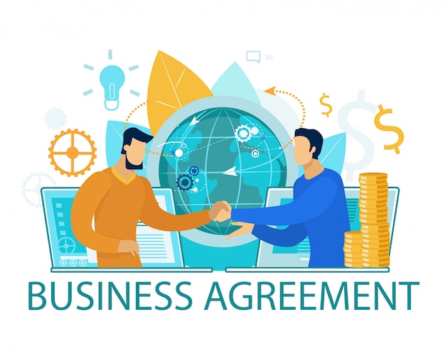 Business agreement banner