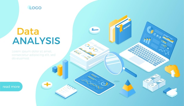 Business analysis concept Analytics data Auditing Financial strategy graphs and charts in econom