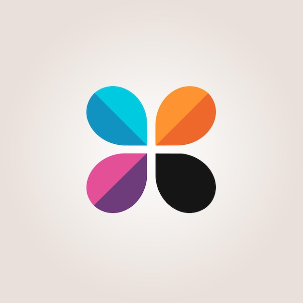 Business analysis filled colorful logo