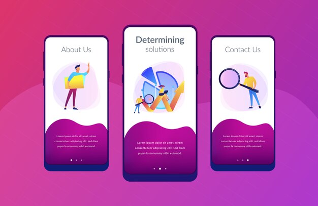 Business analysis it app interface template