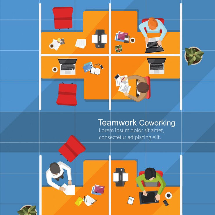 Vector business analysis teamwork