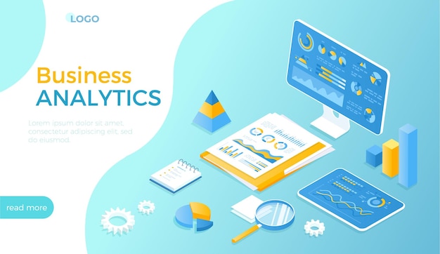 Business Analytics Data Analysis Finance Report Planning Effective Business Success Documents