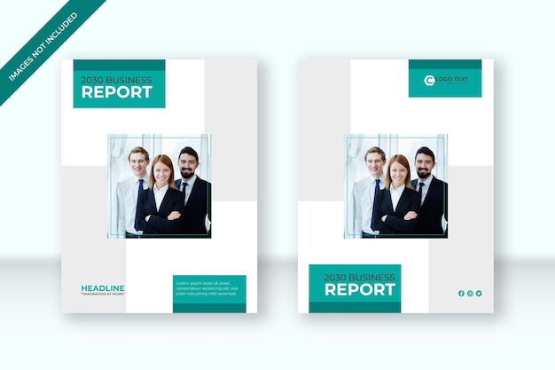 Business annual report, brochure flyer, book cover design template