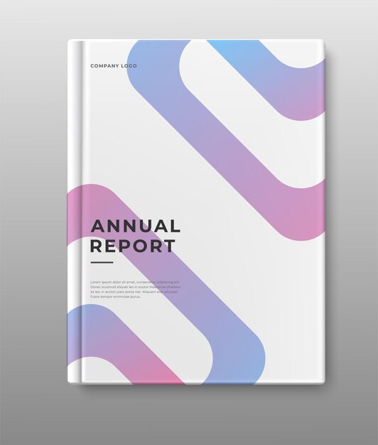 Vector business annual report cover book design