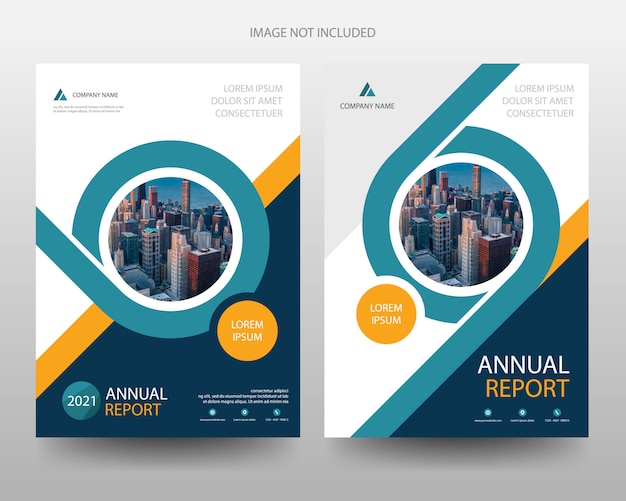 Business annual report flyer leaflet brochure cover template