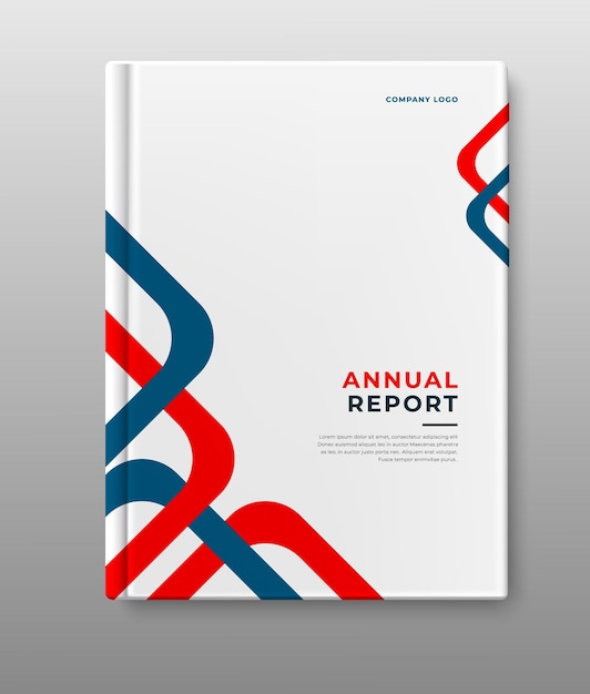 비즈니스 연례 보고서 현대 표지 디자인