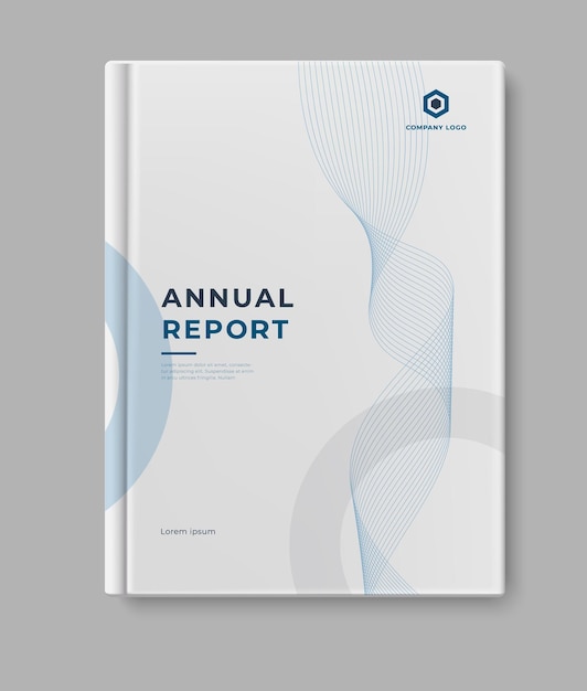 Business annual report modern cover design