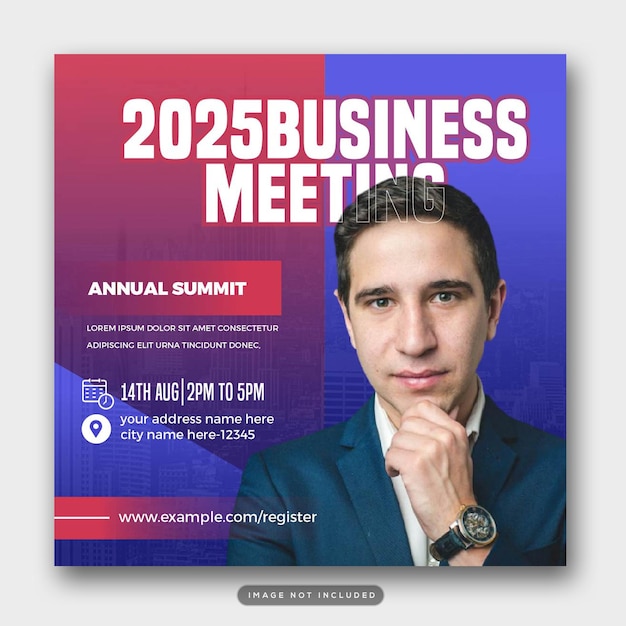 Vector business annual summit conference template