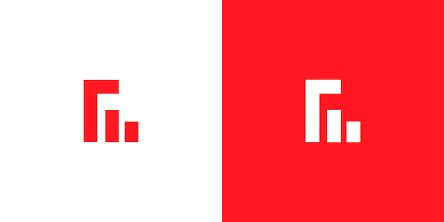 Бизнес Стрела роста буквы R Шаблон векторного дизайна логотипа
