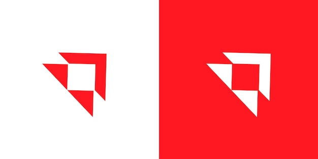 Бизнес Стрела роста красный Шаблон векторного дизайна логотипа