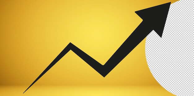 business arrow icon png on transparent background