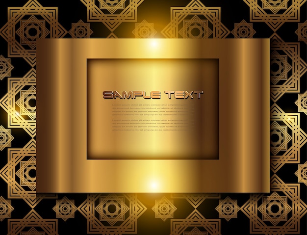 Business background elegant gold