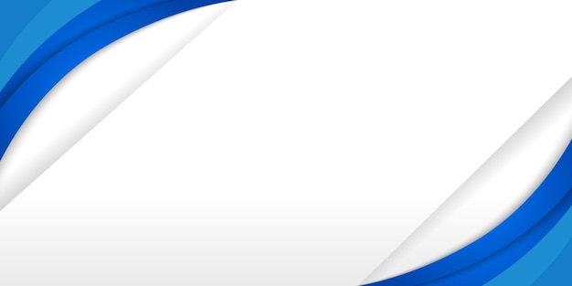 Vector business background with elegant blue curve design