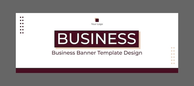 Vector business banner template 7