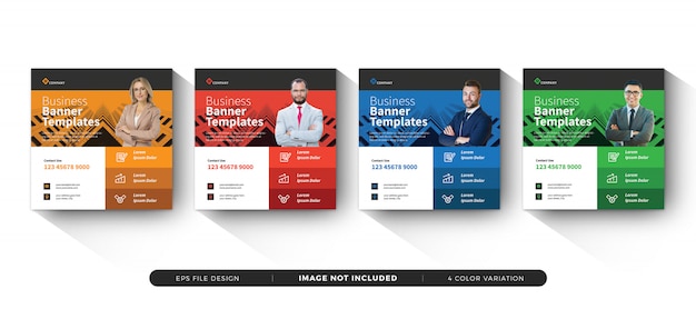 Business banner template social media