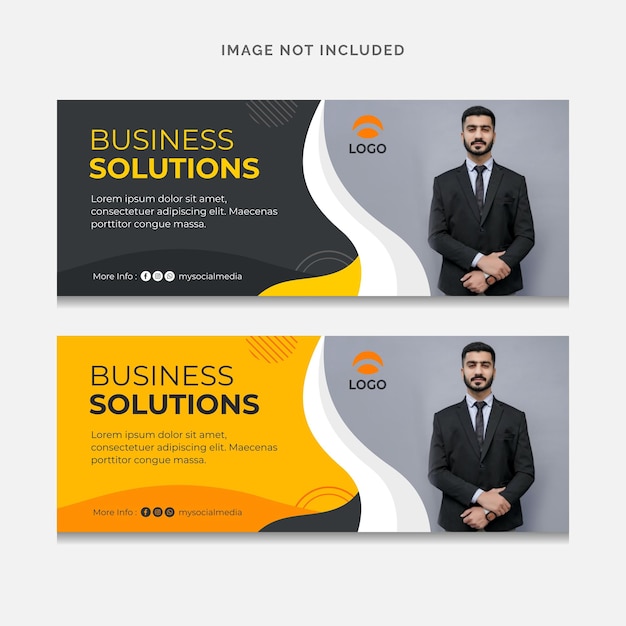 Vector business banner template