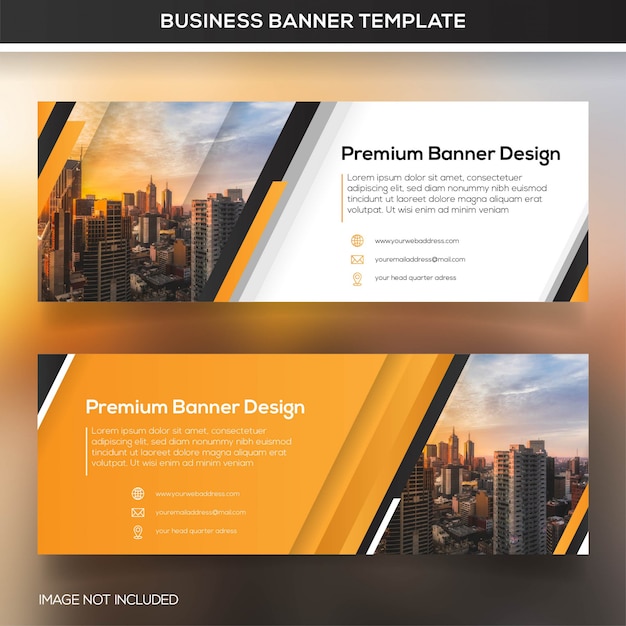 Vector business banner template