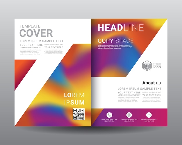 Business Bi-fold brochure templates