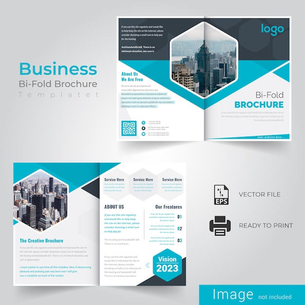 Brochure di business bi fold