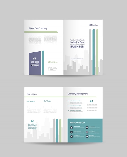 Business bi-fold brochure