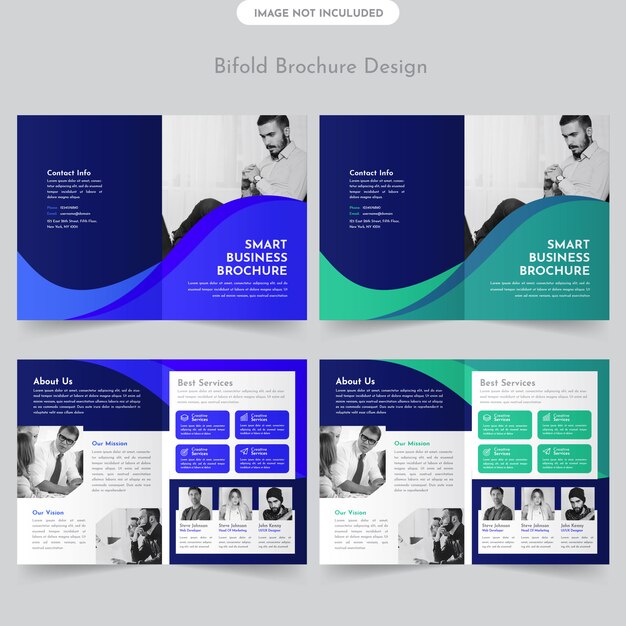 Business bifold brochure design