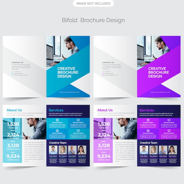 Business bifold brochure design