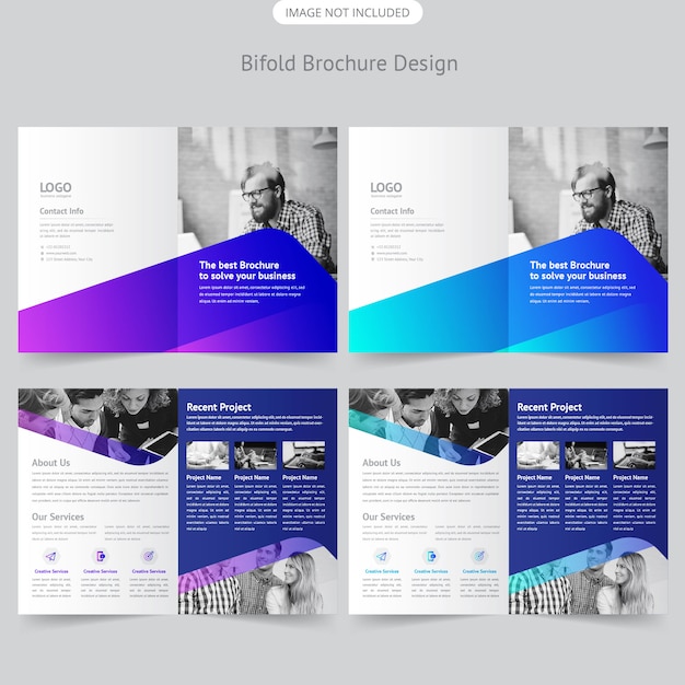 Brochure aziendale bifold design