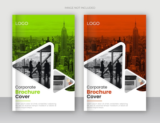 Шаблон дизайна обложки бизнес-книги и брошюры