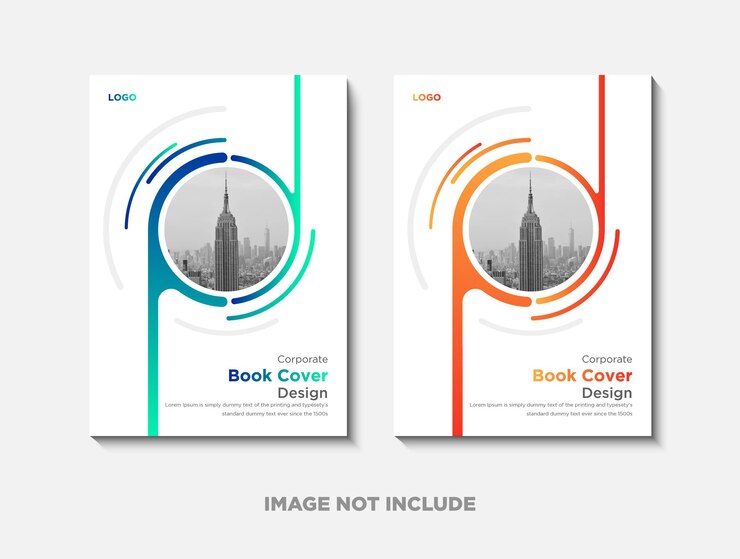 Vector business book cover design template (vorm voor de omslag van een boek)