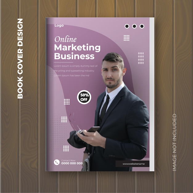 Business book cover design template