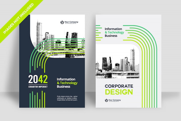 Vector   business book cover design template