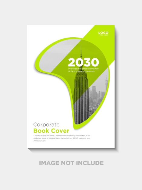 Vector business book cover design template