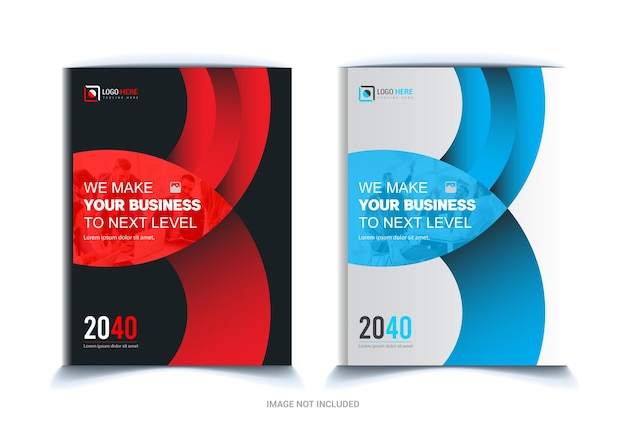 Business book cover design template