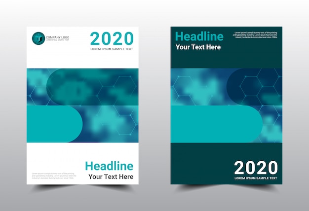 ベクトル ビジネスブックカバーテンプレートデザイン。